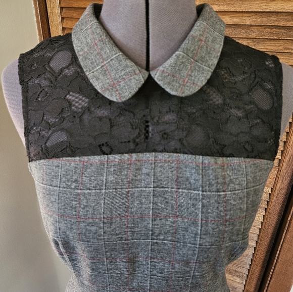 Super cute, RW&Co, grey gingham dress. - Picture 3 of 11